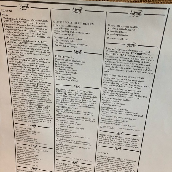 80's "Christmas with Placido Domingo" Record - Vienna Symphony Orchestra - Opera - Picture 4 of 14